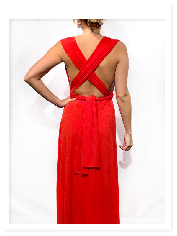 Vestido Largo Rojo – Nunita
