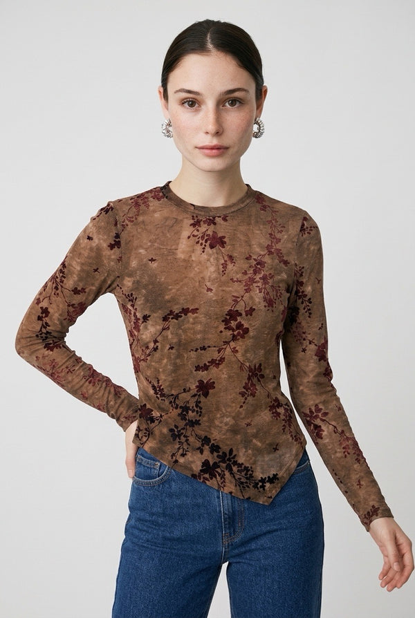 Camiseta Devoré Terciopelo