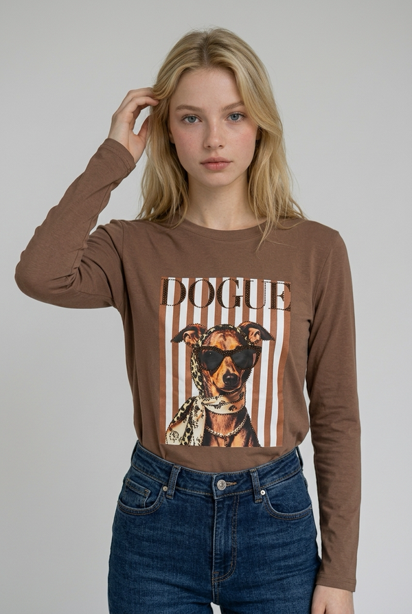 Camiseta Dog Vogue