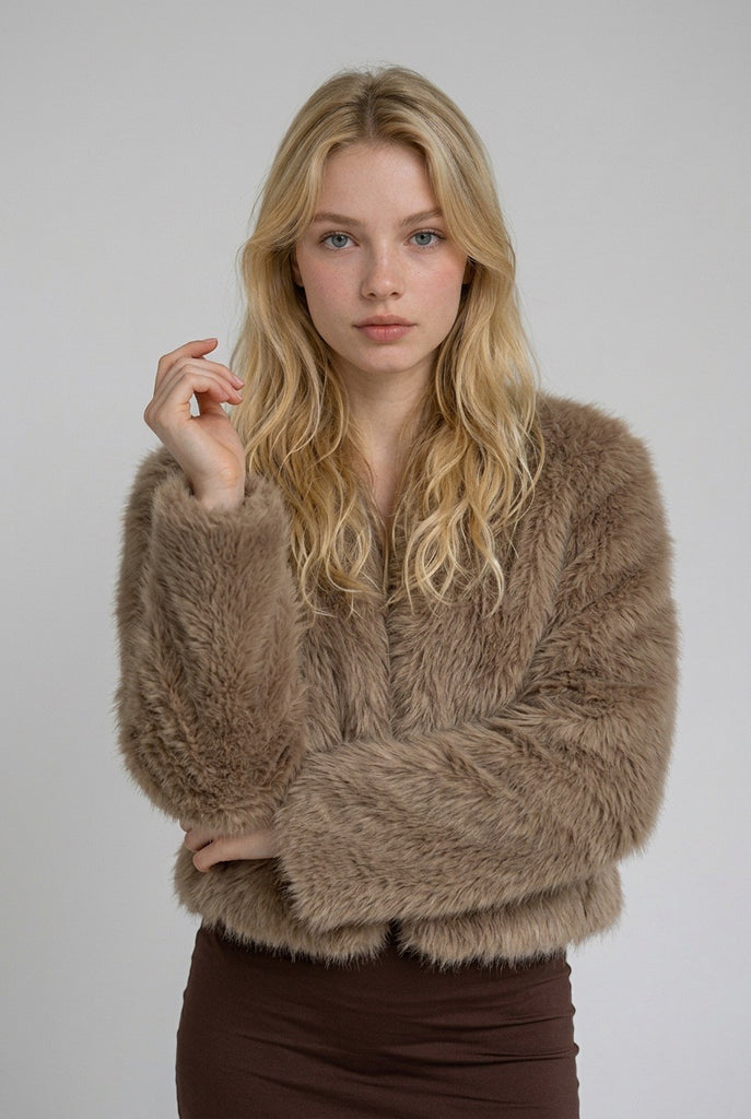 Chaqueta Bolero Pelo Sintético