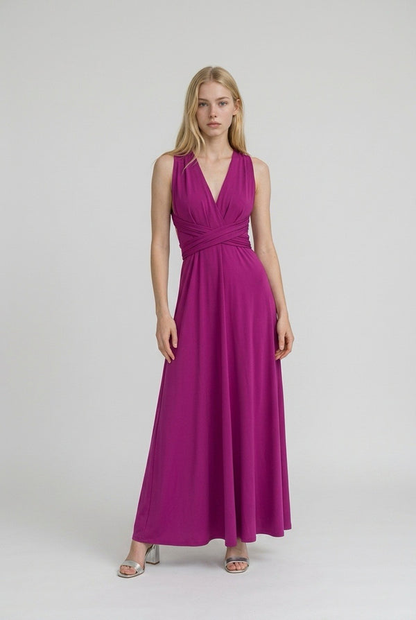 Vestido Multiposición Largo Magenta