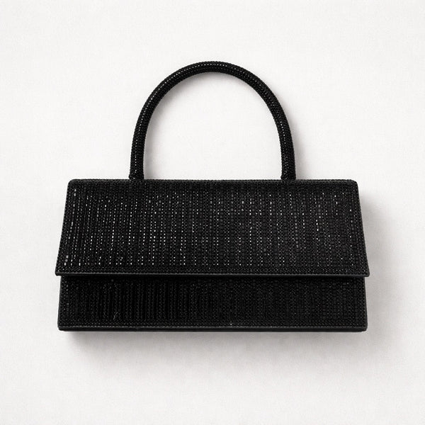 Clutch Fiesta Pedrería Negro