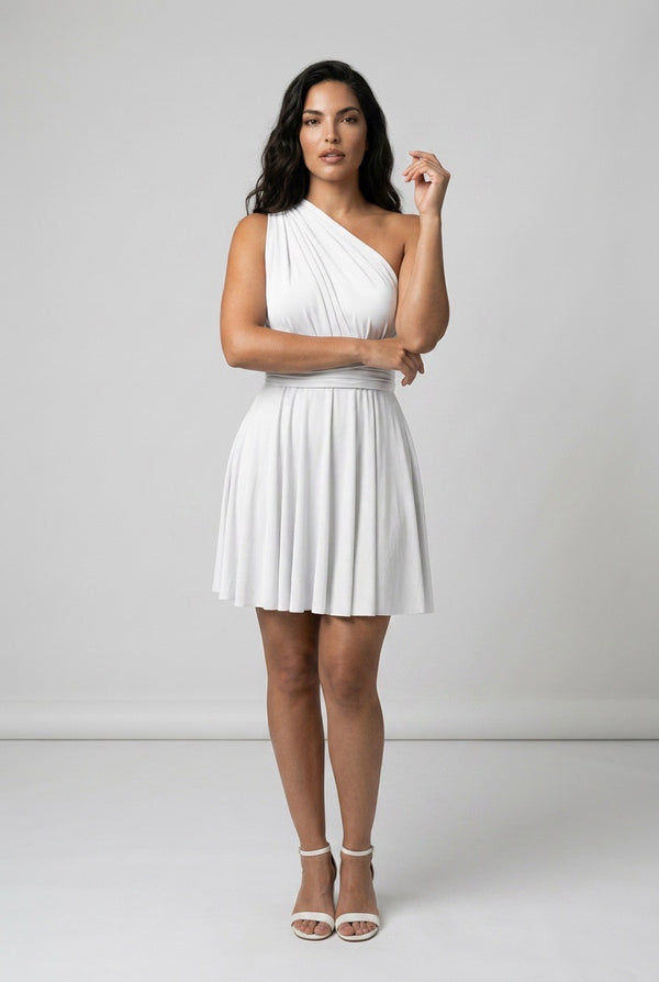 Vestido Multiposición Corto Blanco