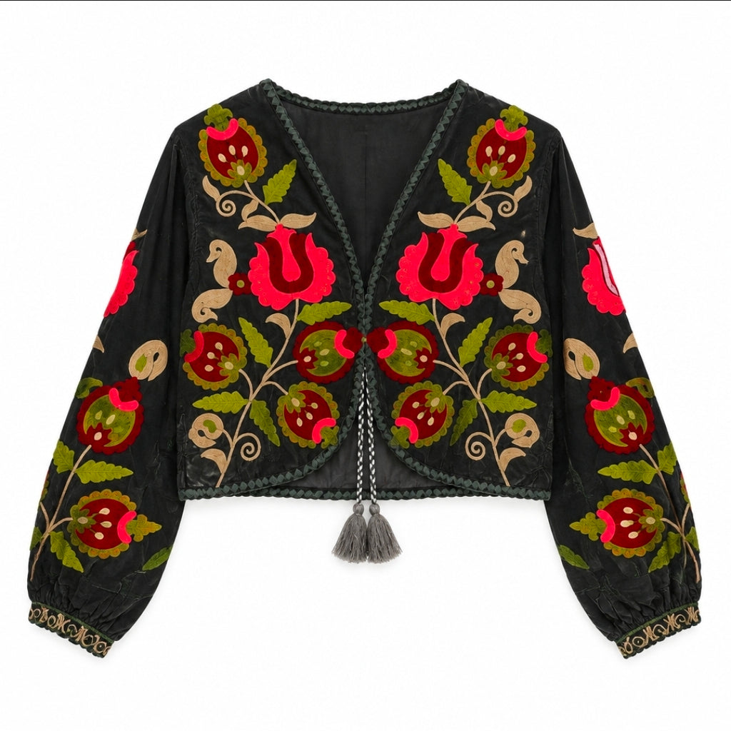 Bolero Terciopelo Bordado