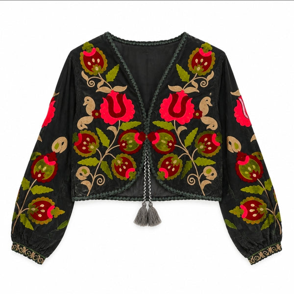 Bolero Terciopelo Bordado