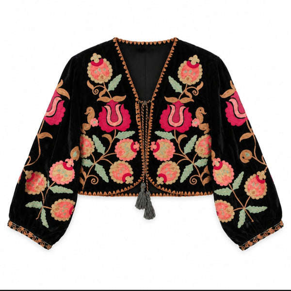 Bolero Terciopelo Bordado