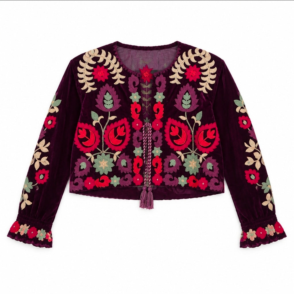 Bolero Terciopelo Bordado