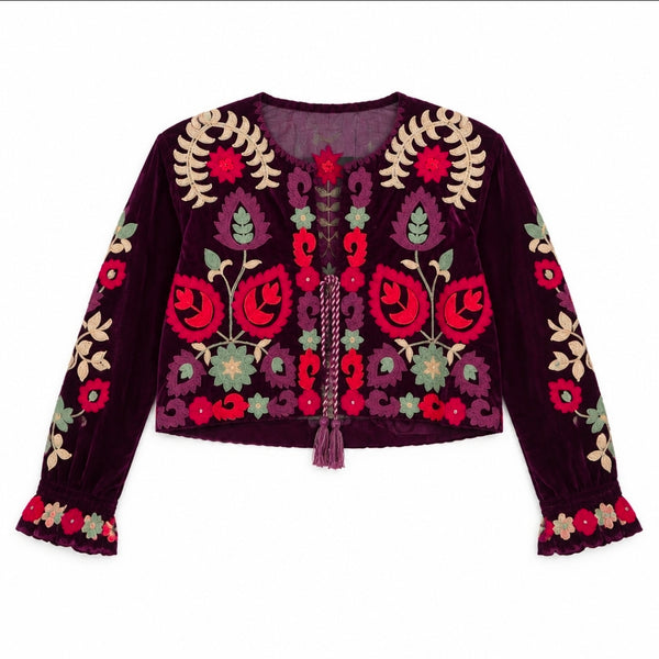 Bolero Terciopelo Bordado