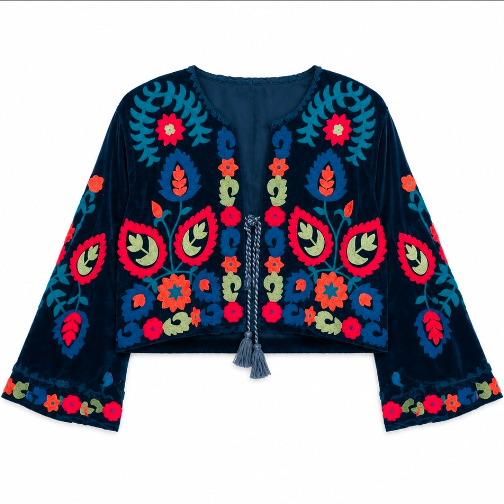 Bolero Terciopelo Bordado